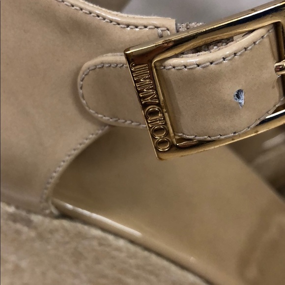 Authentic Jimmy Choo Espadrille Wedge Sz 42 - Picture 6 of 7